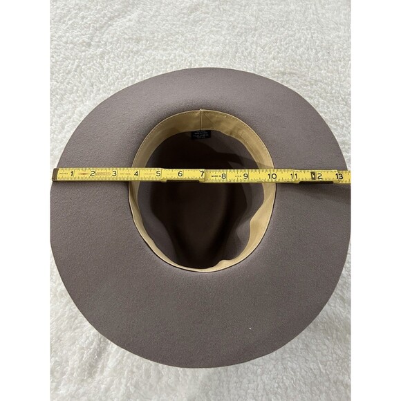 Anthropologie Marlow Rancher Felt Hat Gray Wool Preppy Western One Size New main image 8